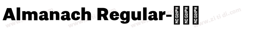 Almanach Regular字体转换